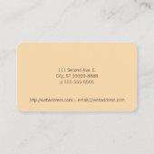 Massatetekst Hands Sepia Foto Achtergrond Business Visitekaartje (Achterkant)