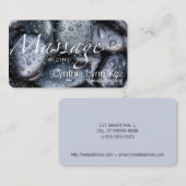 Massatetekst Natte stenen Foto Achtergrond Visitekaartje (Voorkant / Achterkant)