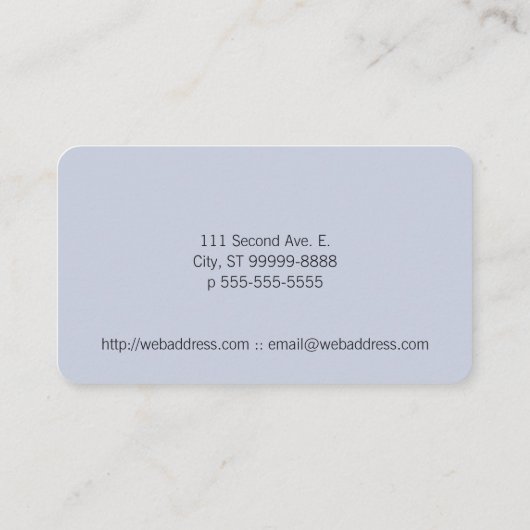 Massatetekst Natte stenen Foto Achtergrond Visitekaartje (Achterkant)