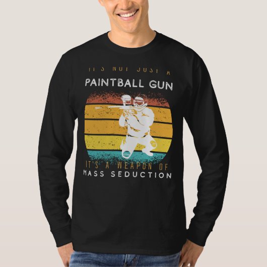 Massaverleidingswapen Paintball Pistool T-shirt - (Voorkant)