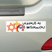massavernietigingswapens bumpersticker (Op auto)