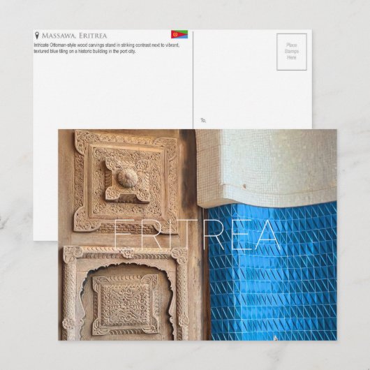 Massawa, Eritrea Reisansichtkaart Briefkaart (Voorkant / Achterkant)