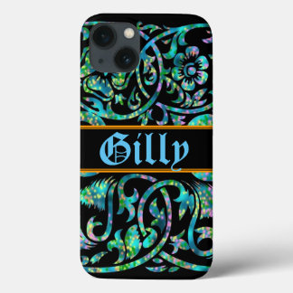 Masselli Blue Old English Monogram Case