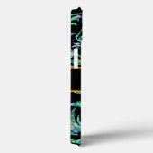 Masselli Blue Old English Monogram Case (Achterkant / Rechts)