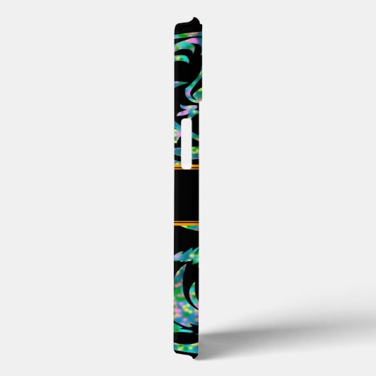 Masselli Blue Old English Monogram Case (Achterkant / Rechts)