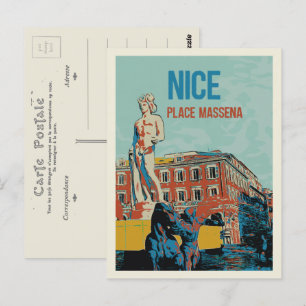 Massena square Nice France Briefkaart