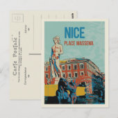 Massena square Nice France Briefkaart (Voorkant / Achterkant)
