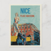 Massena square Nice France Briefkaart (Voorkant)