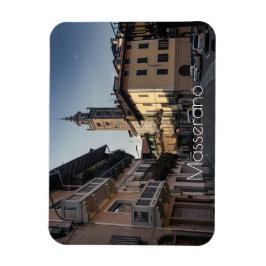 Masserano Evening Skyline, Biella, Italië Magneet