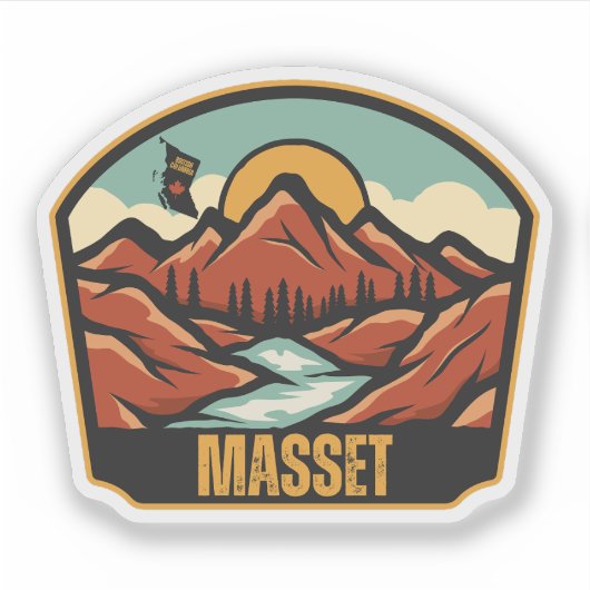 Masset, Brits-Columbia Sticker (Voorkant)