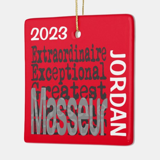 Masseur Buitengewoon DOUANE Keramisch Ornament (Links)