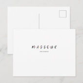 Masseur Massaging Briefkaart (Voorkant / Achterkant)