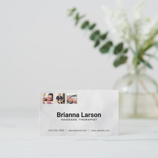 Masseur/Therapeut | Gezondheidszorgmedewerkers Visitekaartje (Staand voorkant)