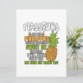 Masseurs zijn als ananassen. save the date (Staand voorkant)