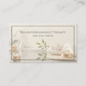 Masseuse Massage Therapy Therapist Visitekaartje (Voorkant)