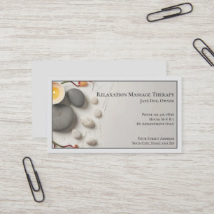 Masseuse Massage Therapy Therapist Visitekaartje