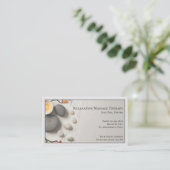 Masseuse Massage Therapy Therapist Visitekaartje (Staand voorkant)
