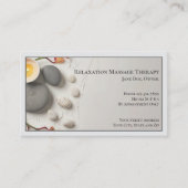 Masseuse Massage Therapy Therapist Visitekaartje (Voorkant)