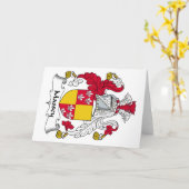 Massey Family Crest Kaart (Gele Bloem)