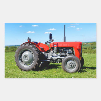 Massey Ferguson 35 trekker Rechthoekige Sticker