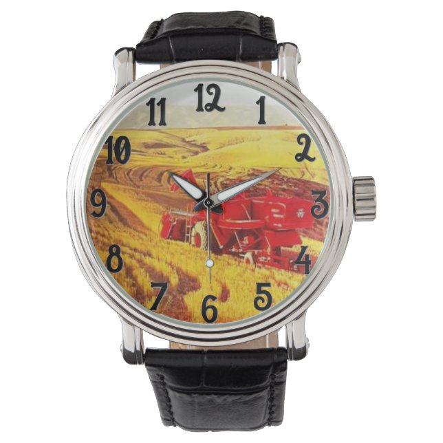 Massey Ferguson Hillside Combine Horloge (Voorkant)