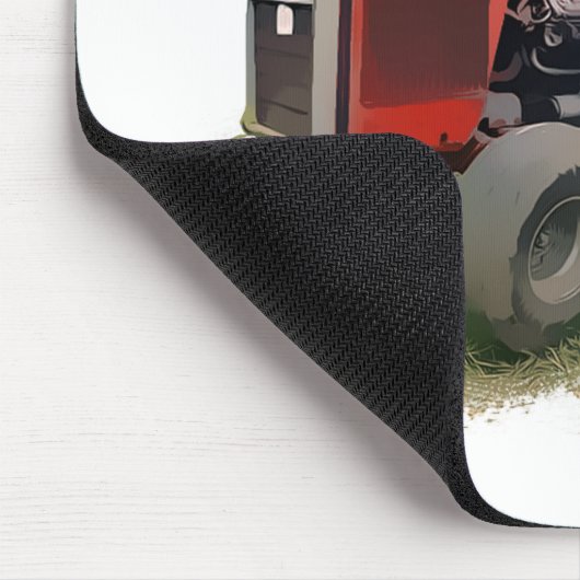 Massey Ferguson Red Tractor in het veld Muismat (Hoek)