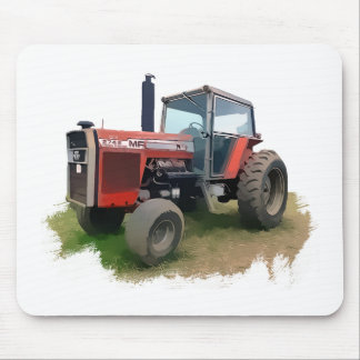Massey Ferguson Red Tractor in het veld Muismat