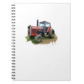 Massey Ferguson Red Tractor in het veld Notitieboek (Voorkant)
