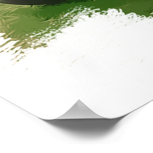 Massey Ferguson Red Tractor in het veld Poster (Hoek)