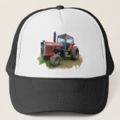 Massey Ferguson Red Tractor in het veld Trucker Pet (Voorkant)