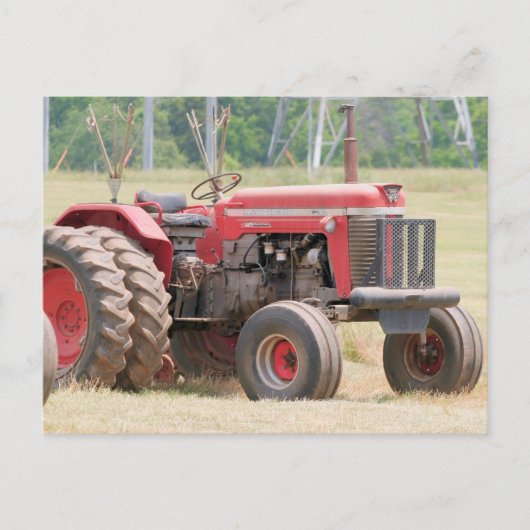 Massey Ferugson Super 90 op zonnige dag Briefkaart (Voorkant)