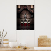 Massey Hall No. 1 Kleurversie Reflectie Poster (Keuken)