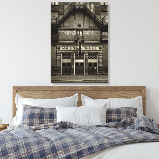 Massey Hall No 1 Toned Version Canvas Afdruk (Insitu (Slaapkamer))