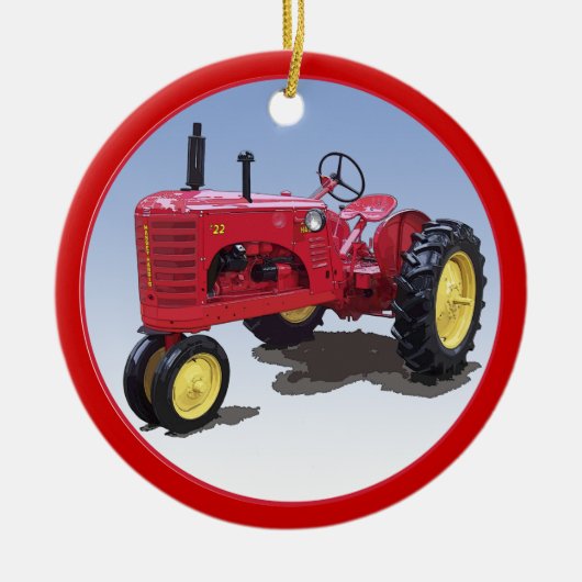Massey Harris Model 22 Keramisch Ornament (Voorkant)