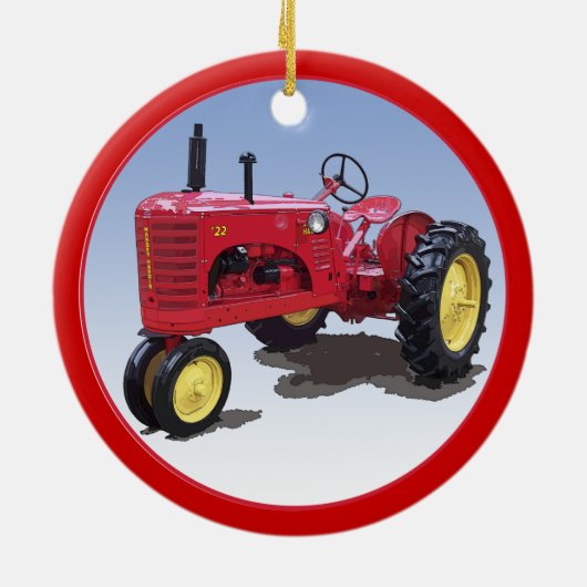 Massey Harris Model 22 Keramisch Ornament (Achterkant)