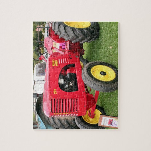 Massey-Harris Tractor Jigzaag Puzzle Legpuzzel (Verticaal)