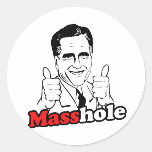 Masshole.png Ronde Sticker