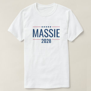 Massie 2028 voor President Thomas Massie 2028 T-shirt