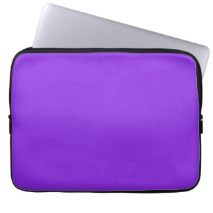 Massief blauw Paarse minimalistische vlakte Modern Laptop Sleeve