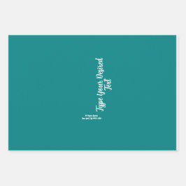 massief Blauwgroen papier voor kleurenverpakking Inpakpapier Vel