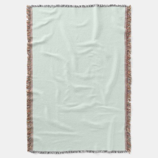 Massief Bord Mint Green Throw Blanket Deken (Voorkant Verticaal)
