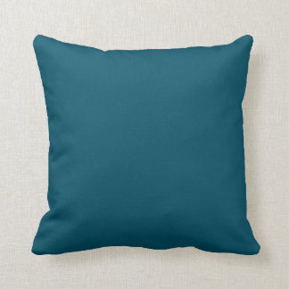 Massief Donker Blauwgroen Blauw Turquoise kussen
