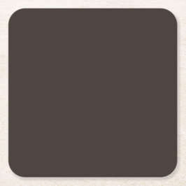 Massief, effen walnoot bruin, kartonnen onderzetters