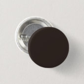 Massief, effen walnoot bruin, ronde button 3,2 cm (Voorkant /achterkant)