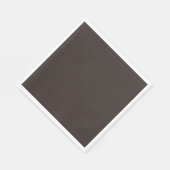 Massief, effen walnoot bruin, servet (Hoek)