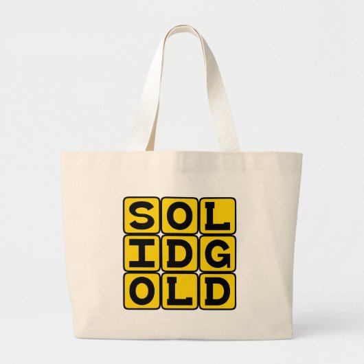 Massief Goud, Internet Meme Grote Tote Bag (Voorkant)