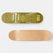 Massief Goud Skateboard (Horizontaal)