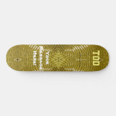 Massief Goud Skateboard (Horizontaal)