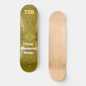 Massief Goud Skateboard (Voorkant)