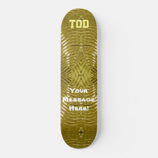 Massief Goud Skateboard (Voorkant)
